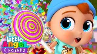 Lollipop Color Song with Baby John  LittleAngel And Friends Kid Songs [upl. by Stempson]