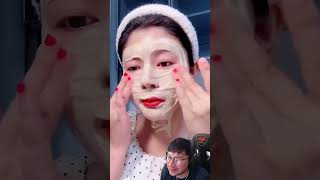 La mascara facial casera 😳 maquillaje videosdivertidos makeuptransformation [upl. by Ailem]