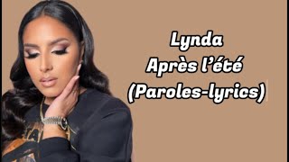 Lynda sherazade Après l’été paroleslyrics [upl. by Becca]