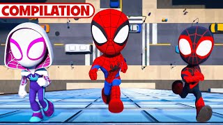 Marvels Spidey and his Amazing Friends S1 Full Episodes  90 Minute Compilation  disneyjr [upl. by Gotthelf]