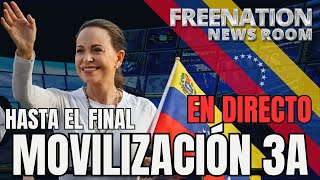 DIRECTO  TODOS A LA CALLE CON MARIA CORINA MACHADO MOVILIZACIÓN 3A  CARACAS  venezuela Edmundo [upl. by Whiteley256]