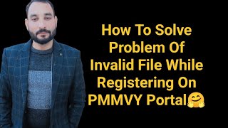 How To Solve Problem Of Invalid File While Registering On PMMVY Portal 🤗 [upl. by Eeryt]