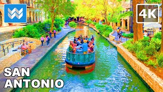 4K River Walk San Antonio Texas  Pearl Brewery District to Downtown Center  Walking Tour [upl. by Armstrong]