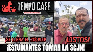 ¡EN VIVO DESDE EL ZÓCALO ESTUDIANTES TOMAN SCJN  TEMPO CAFE [upl. by Namyaw]