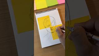 Drawing using Sticky Notes ✨ shorts [upl. by Doraj940]