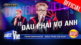 ĐÂU PHẢI VỢ ANH  Dangrangto khiến khán giả mê đét nhận về 4 NÓN VÀNG  Rap Việt 2024 Performance [upl. by Sly]