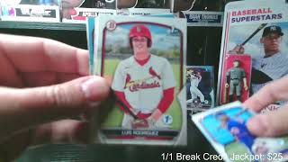 2023 Bowman 1st Edition Hobby Box Break 60 [upl. by Atram165]