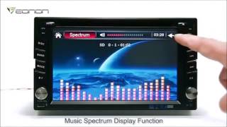 AUTORADIO universale 2 DIN 62 pollici auto lettore DVD con GPS Bluetooth  TV [upl. by Holtz]