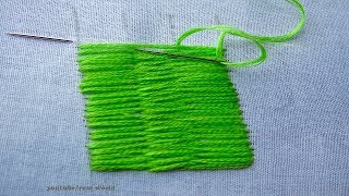 Basic Hand Embroidery Part  58  Romanian Couching video Tutorial [upl. by Herbie255]