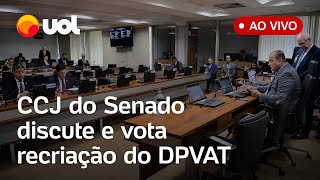 🔴 DPVAT na CCJ Senadores votam novo seguro obrigatório para vítimas de acidentes de trânsito [upl. by Kendre]