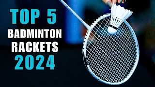 Top 5 Best Badminton Rackets 2024 [upl. by Haldis413]