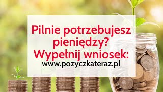 Chcesz szybko pożyczyć pieniądze Weź pożyczkę już teraz  wwwpozyczkaterazpl  Pozyczka [upl. by Yluj]