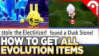 How to Get All Evolution Items in Pokemon Brilliant Diamond amp Shining Pearl [upl. by Margarete]