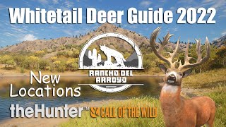 Whitetail Deer Guide 2022  theHunter Call Of The Wild [upl. by Egide]