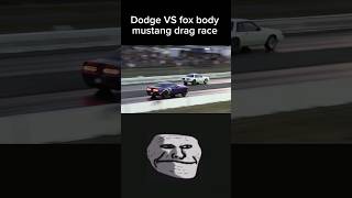 Dodge vs mustang drag race🔚dragrace automobile racing dodge mustang phonk racingcar shorts [upl. by Euqinahs]