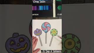 When you look at your candy does it also look back  Creepy Lollies  Coloring Video colorwithme [upl. by Niran298]