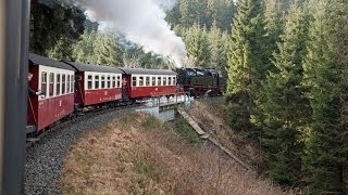 Harzquerbahn  Winterdampf im Frühling 2014  Zugmitfahrt von Eisfelder Talmühle nach Elend [upl. by Anabelle]