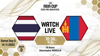 Thailand v Mongolia  Full Basketball Game  FIBA Asia Cup 2025 PreQualifiers [upl. by Haelhsa]