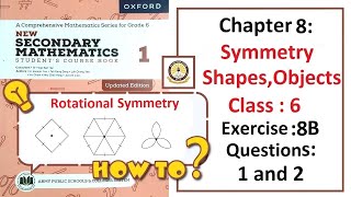 Exercise 8B Questions 1 and 2 Geometry – Math Class 6 Army Public School APS [upl. by Nolitta]