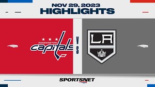 NHL Highlights  Capitals vs Kings  November 29 2023 [upl. by Eberhard712]