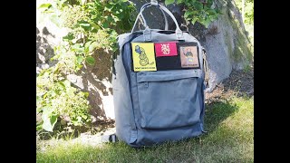 Adding velcro to a fjallraven kanken backpack [upl. by Riatsala288]