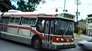 Toronto Transit System in 1986 TTC Streetcars Trolley Buses and Subway [upl. by Wack]