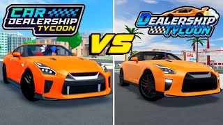 Car Dealership Tycoon VS Dealership Tycoon COMPARISON [upl. by Pantheas15]