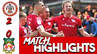 HIGHLIGHTS Accrington Stanley 20 Wrexham [upl. by Netsirk]