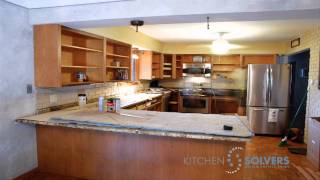 Kitchen Cabinet Refacing  Time Lapse of Kitchen Cabinet Refacing Project [upl. by Brandes441]