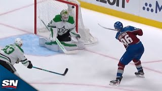 Avalanches Mikko Rantanen Wires It Top Corner To Beat Jake Oettinger [upl. by Hakeem]