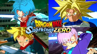 Dragon Ball Sparking Zero  All Future Trunks Transformations Supers amp Ultimates 4K 60FPS [upl. by Wald466]