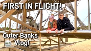 1st Family Vlog  Outer Banks  Wright Brothers  NC Aquarium  The Lost Colony  Sand Dunes [upl. by Laekim]