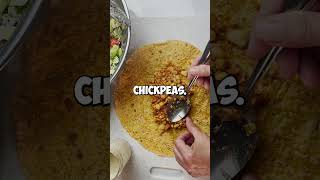 Nocook Chickpea Caesar Salad Wrap recipe veganized nocookingrecipes easyrecipeveganrecipes [upl. by Gytle]