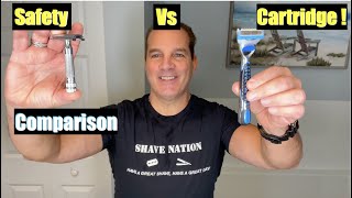 Safety Razor Vs Cartridge Razor Quick Comparison [upl. by Canica812]