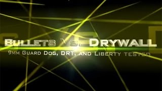 Bullets vs Drywall test of DRT Liberty and Guard Dog for home defense through walls [upl. by Teiluj]