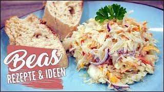 Krautsalat Rezept  Perfekter Coleslaw  Amerikanischer Weißkrautsalat [upl. by Una]