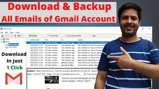 How To Backup Gmail Account  Create Backup And Download Emails for offline mode  Vinay Sharma [upl. by Archy]