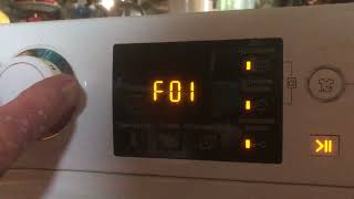 Hotpoint ARISTON 603A Сервисный режим стиральной машины Error F01 [upl. by Aned]