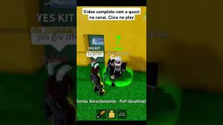 Blox Fruits liberar a V2 da raça Mink guianovomundobloxfruits bloxfruitsaovivo roblox [upl. by Oiluarb]