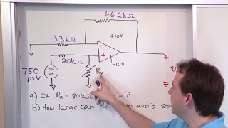 02  NonInverting OpAmp Amplifier Problems Part 1 [upl. by Akciret]