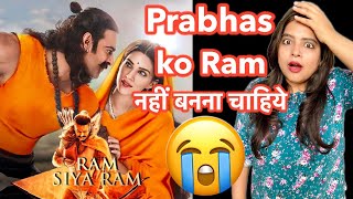 Adipurush Song  Ram Siya Ram REVIEW  Deeksha Sharma [upl. by Rather]