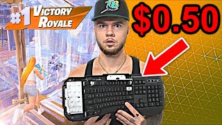 I Tried Using The WORST Fortnite Keyboard [upl. by Soisanahta]