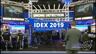 IDEX 2019 Aaronia Booth Walkthrough showing the latest AARTOS Drone Detection System [upl. by Laughry]