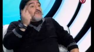 TVR  Diego Maradona sobre la comparación con Messi Ronaldo y el gol a ingleses 210712 [upl. by Tamma]