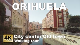 Orihuela  Old Town City Сenter Spain  Walking tour 4k 60 fps [upl. by Droffats]