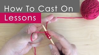 How to CAST ON Long Tail Method Knitting Lessons for Beginners [upl. by Letnwahs]