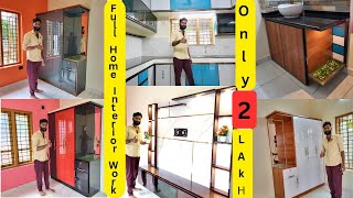 only 2 lakh full home interior work pearl tech Alu Fab 9567337780subscribe home interiordesign [upl. by Rimma887]