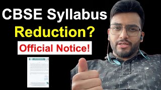 CBSE Syllabus Reduction  Official Notice  AD Classes [upl. by Ardeahp]