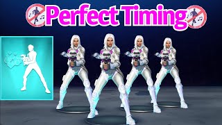 PERFECT TIMING Fortnite Emotes 19 Catling Gun Youre A Winner Hooray [upl. by Ramburt]