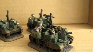 Flames of War Bren gun carriers  universal carriers [upl. by Angil]